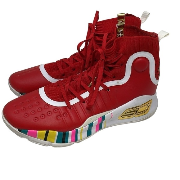 Under Armour Shoes Men’s 10 Steph Curry Chinese New Year Basketball High Tops - Picture 3 of 11